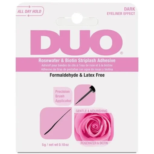 Ardell DUO Rosewater & Biotin Striplash Adhesive – Dark 5 g