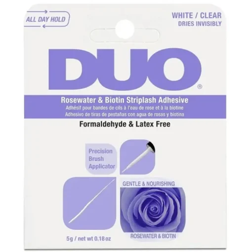 Ardell DUO Rosewater & Biotin Striplash Adhesive – Clear 5g