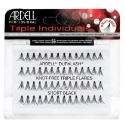 Ardell Triple Individuals Duralash Knot Free Flares Short Black