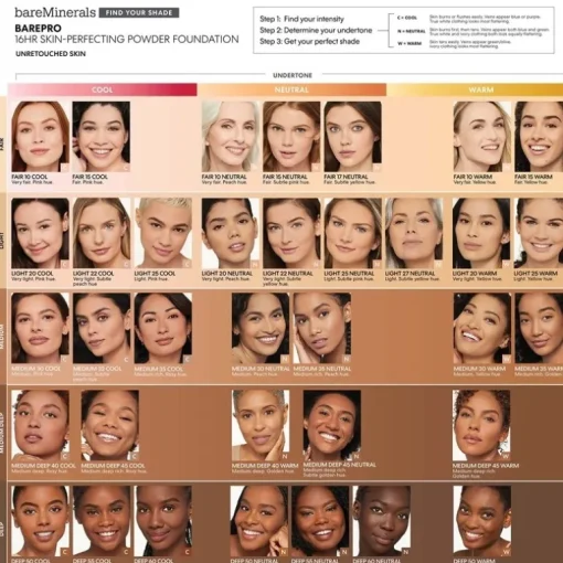 BareMinerals BarePro 16-Hour Skin-Perfecting Powder Foundation Fair 10 Cool