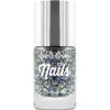 Beauty UK Glitter Nail Polish – Midnight Sky Black