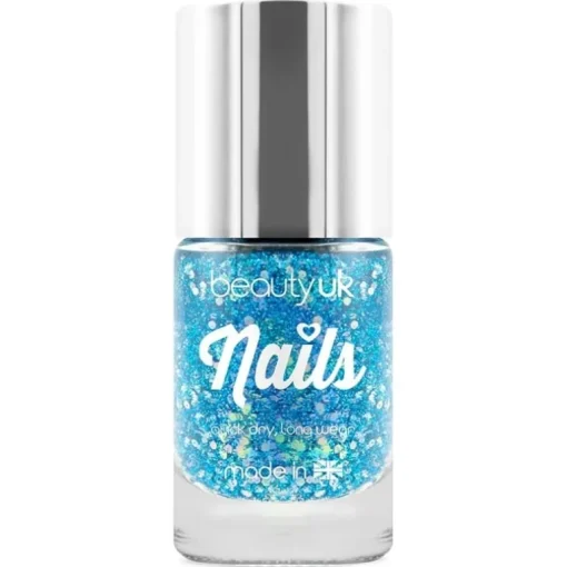 Beauty UK Glitter Nail Polish – Supernova Blue