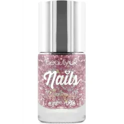 Beauty UK Glitter Nail Polish – Stardust Pink