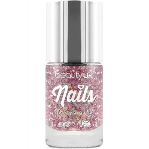 Beauty UK Glitter Nail Polish – Stardust Pink