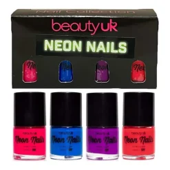 Beauty UK Neon Nail Polish Set 2 4x9ml