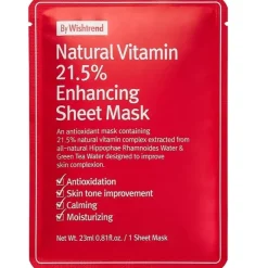 By Wishtrend Natural Vitamin 21.5% Enhancing Sheet Mask