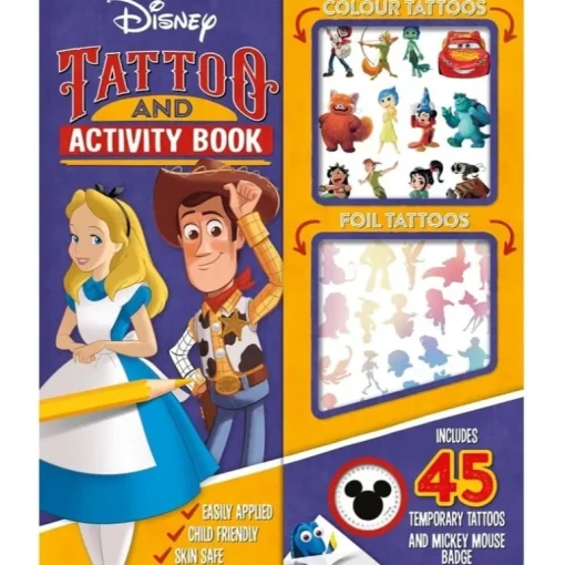 Disney Tattoo And Activity Book