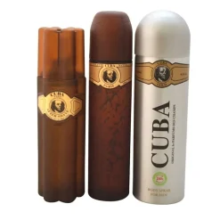 Giftset Cuba Gold Edt 100ml + After shave 100ml + Body Spray 200ml
