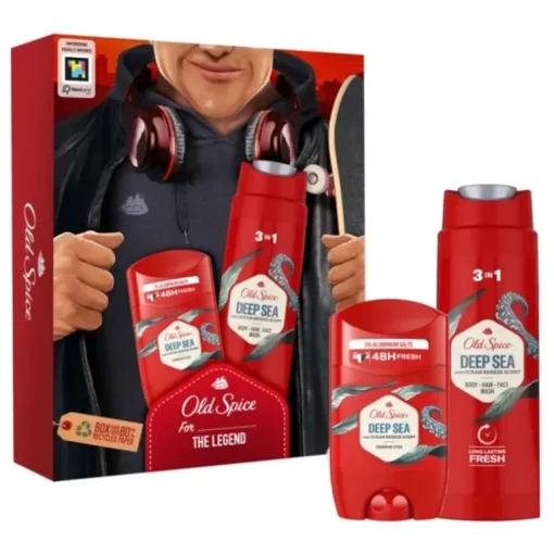 Giftset Old Spice Deep Sea Deo Stick 50ml + Shower gel 250ml