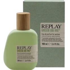 Giftset Replay Green On Me Woman Edp 100ml + Pochette