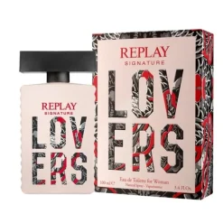Giftset Replay Signature Lovers Woman Edt 100ml + Pochette