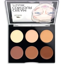 Kokie Cream Contour Palette – Light/Medium