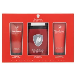 Lamborghini Sportivo Edt 125ml + Aftershave 100ml + Shower Gel 100ml