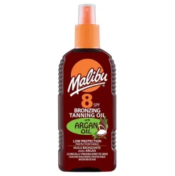 Malibu Bronzing Tanning Oil with Argan SPF8 200ml