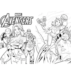 Marvel Legends Colouring Book