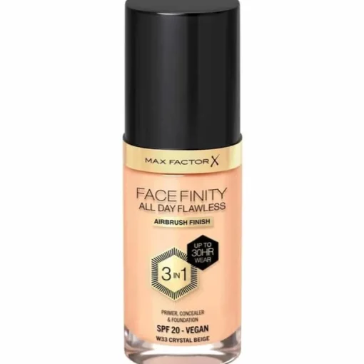 Max Factor Facefinity 3 In 1 Foundation 33 Crystal Beige