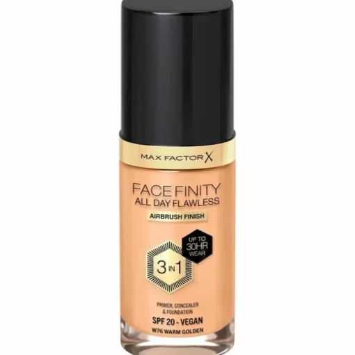 Max Factor Facefinity 3 In 1 Foundation 76 Warm Golden