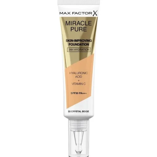 Max Factor Miracle Pure Skin-Improving Foundation 33 Crystal Beige 30ml