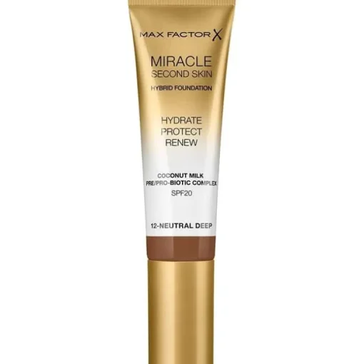 Max Factor Miracle Second Skin Foundation 12 Neutral Deep