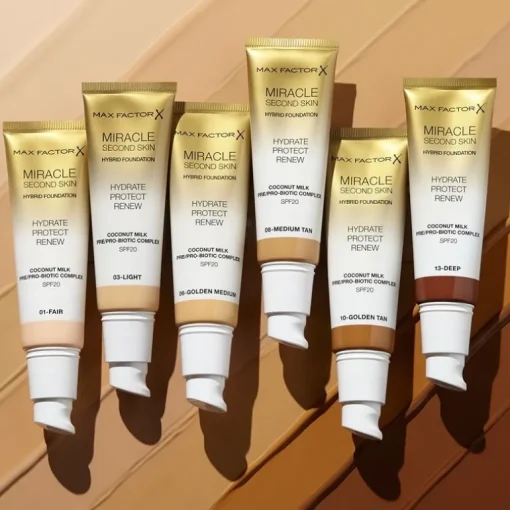 Max Factor Miracle Second Skin Foundation 01 Fair