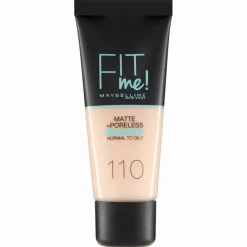 Maybelline Fit Me Matte + Poreless Foundation – 110 Porcelain