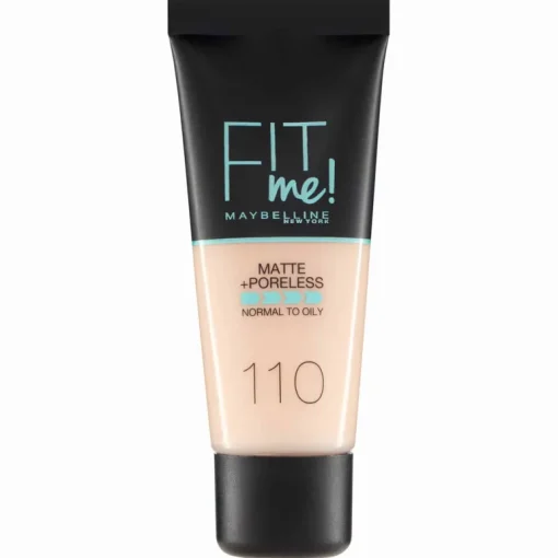 Maybelline Fit Me Matte + Poreless Foundation – 110 Porcelain