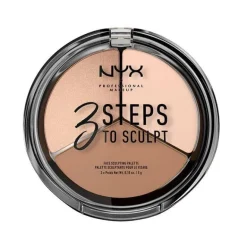 NYX PROF. MAKEUP 3 Steps To Sculpt Face Sculpting Palette – Fair