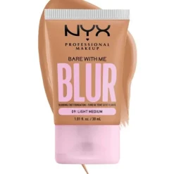 NYX PROF. MAKEUP Bare With Me Blur Tint Foundation 30ml 09 Light Medium