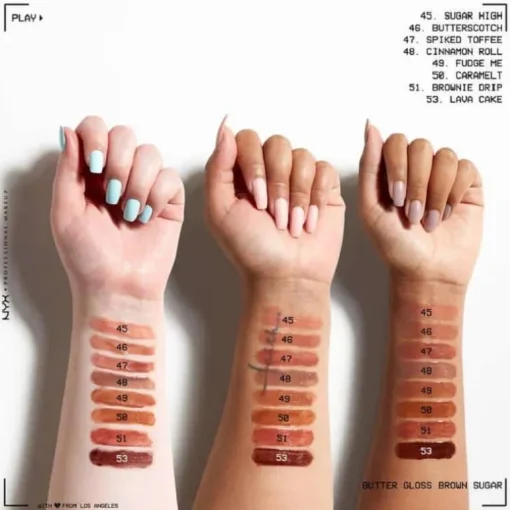 NYX PROF. MAKEUP Butter Lip Gloss – Fudge Me