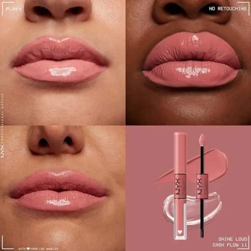 NYX PROF. MAKEUP Shine Loud Pro Pigment Lip Shine – Cash Flow