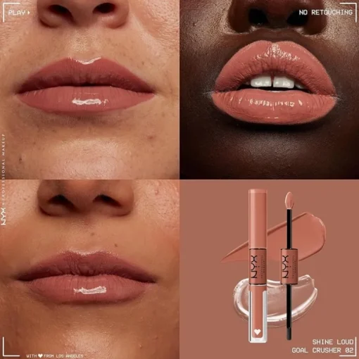 NYX PROF. MAKEUP Shine Loud Pro Pigment Lip Shine – Goal Crusher