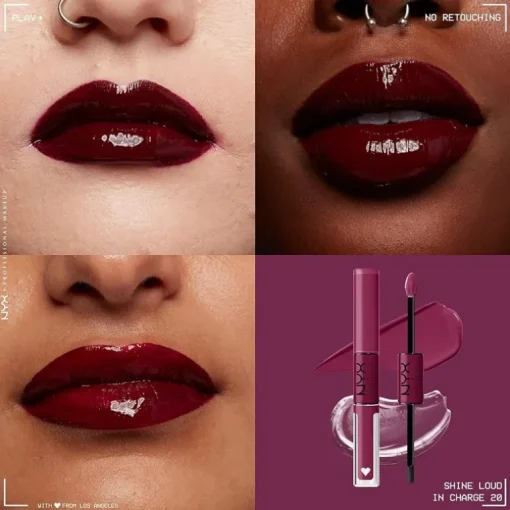 NYX PROF. MAKEUP Shine Loud Pro Pigment Lip Shine – In Charge