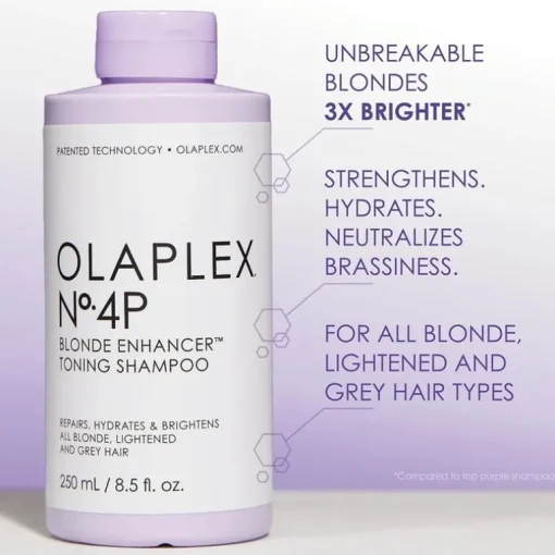 Olaplex No.4P Blonde Enhancer Toning Schampoo 250ml