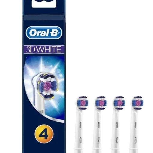 Oral-B 3D White Toothbrush Head 4pc