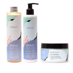 3-pack Brave. New. Hair. Reboot Schampoo + Conditioner + Mask