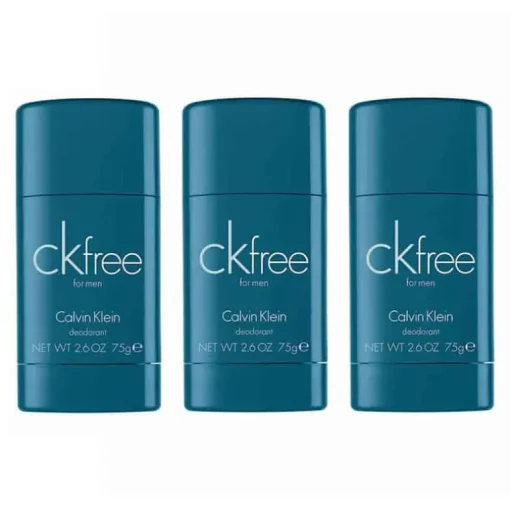 3-pack Calvin Klein CK Free Deostick 75ml