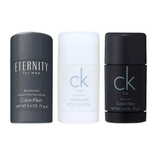 3-pack Calvin Klein Deostick (Eternity + CK One + CK Be 75ml)