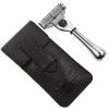 Parker TM-3 Travel Mach-3 Razor with Leather Pouch
