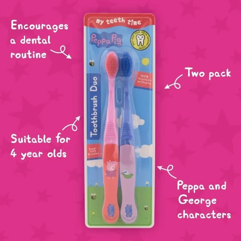 Peppa Pig Toothbrush Duo Super Soft
