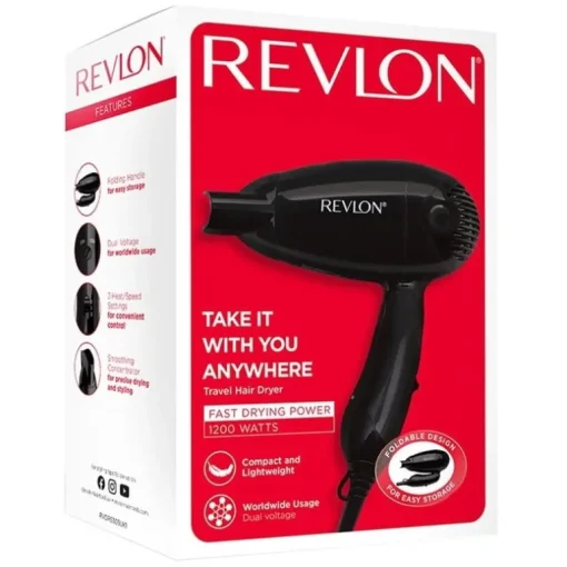 Revlon Essentials Compact Travel Hair Dryer