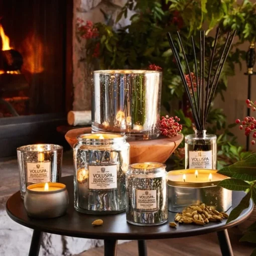 Voluspa Boxed Candle Silver Birch Peppercorn 255g
