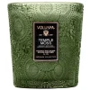 Voluspa Boxed Textured Glass Candle Temple Moss 184g