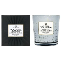 Voluspa Classic Boxed Candle Makassar Ebony & Peach 255g
