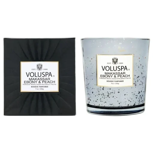Voluspa Classic Boxed Candle Makassar Ebony & Peach 255g