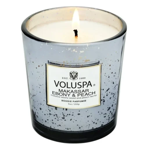 Voluspa Classic Boxed Candle Makassar Ebony & Peach 255g