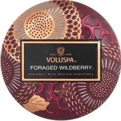 Voluspa Decorative Tin Candle Foraged Wildberry 113g