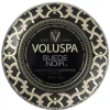Voluspa Decorative Tin Candle Suede Noir 113g