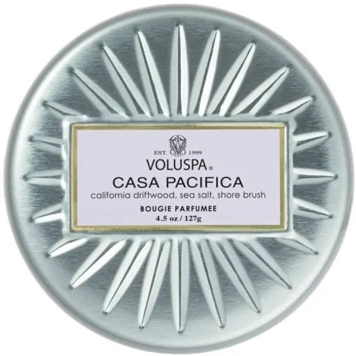 Voluspa Decorative Tin Candle Casa Pacifica 127g