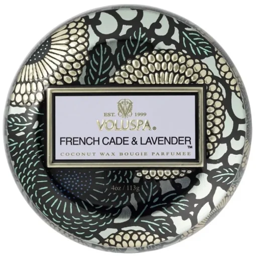 Voluspa Decorative Tin Candle French Cade & Lavender 113g