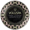Voluspa Decorative Tin Candle Pink Citron Grapefruit 113g